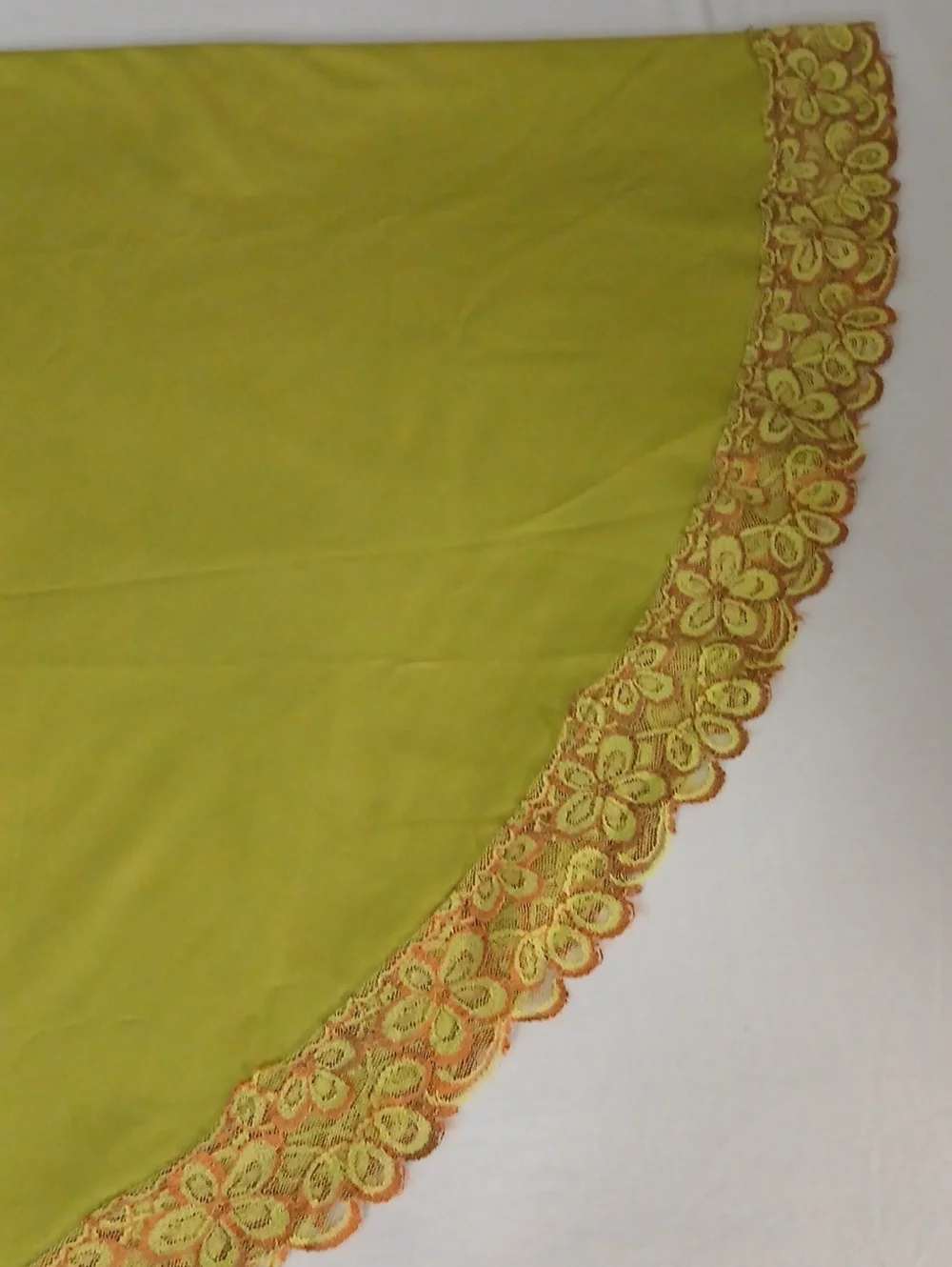 Vintage Avacado Green Tablecloth